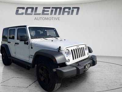 2018 Jeep Wrangler Jk Unlimited Sport S